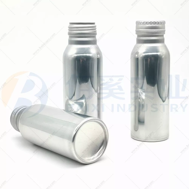 250ml aluminum bottles with 38mm screwing caps