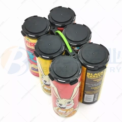 6-Pack plastic cans carriers for 202 sleek cans