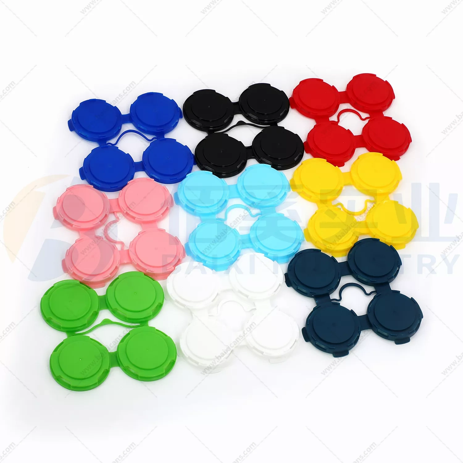 4 pack pink plastic can carriers for 202 EOE soda can cover