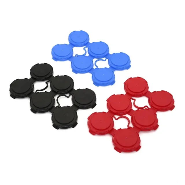 6 pack red plastic can carriers clips for dia 202 standard cans