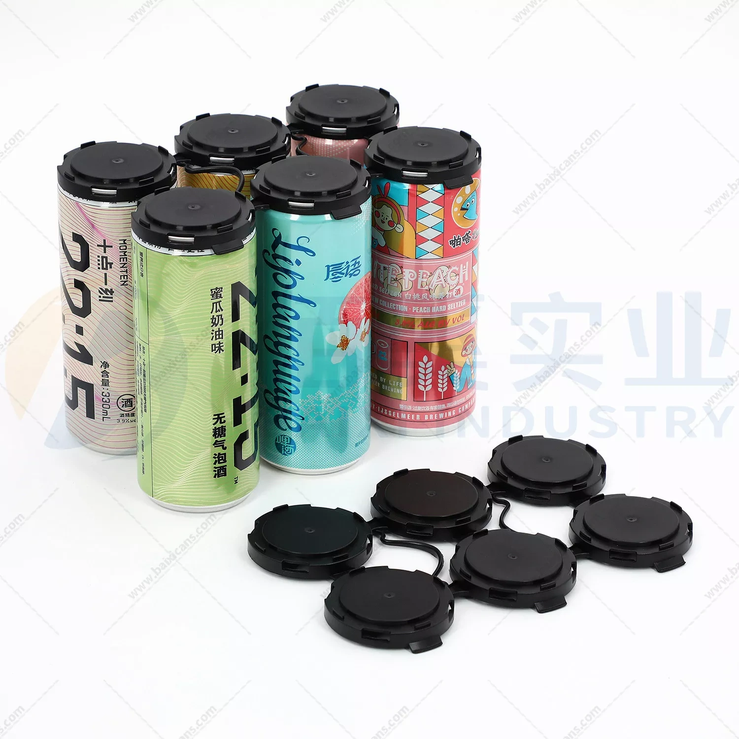 6 Pack Plastic Can Carriers for 202 Diameter Cans | Beverage Packaging Supplier
