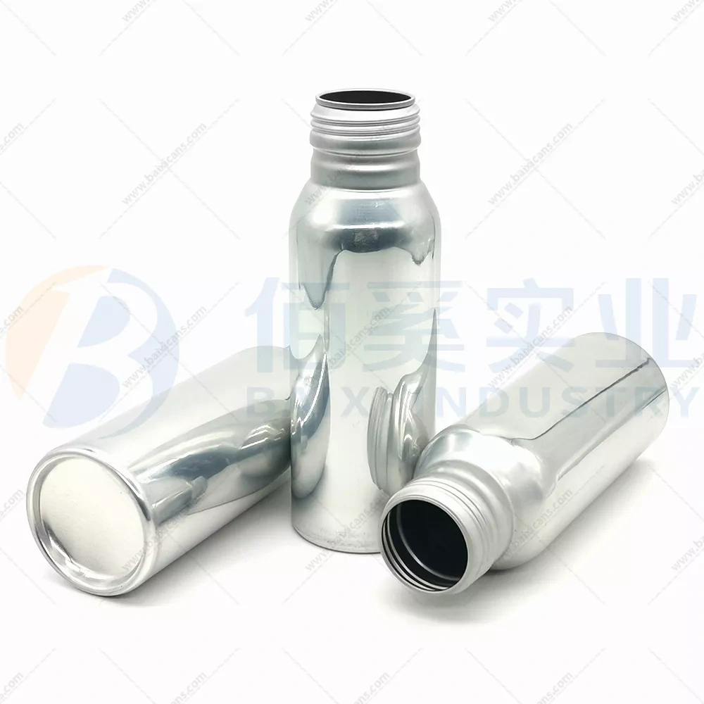 250ml aluminum bottles with 38mm screwing caps