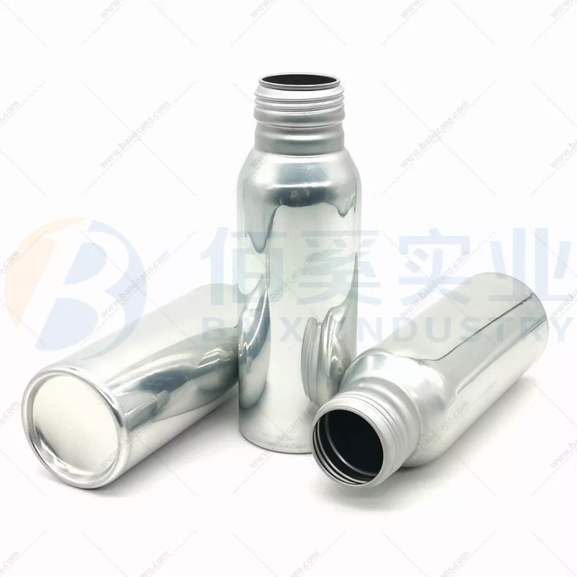250ml aluminum bottles with 38mm screwing caps
