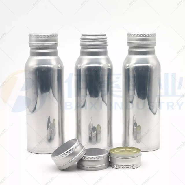 250ml aluminum bottles with 38mm screwing caps