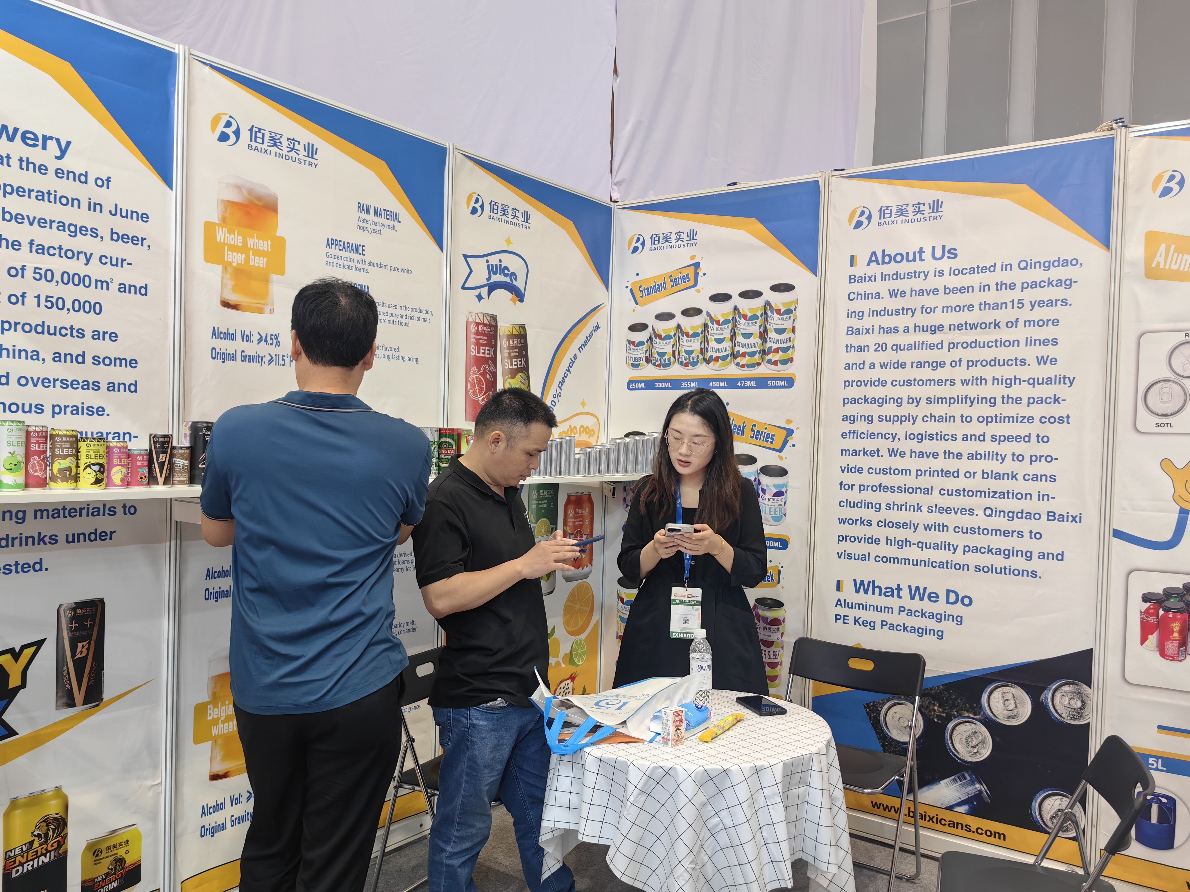 Customer selects samples