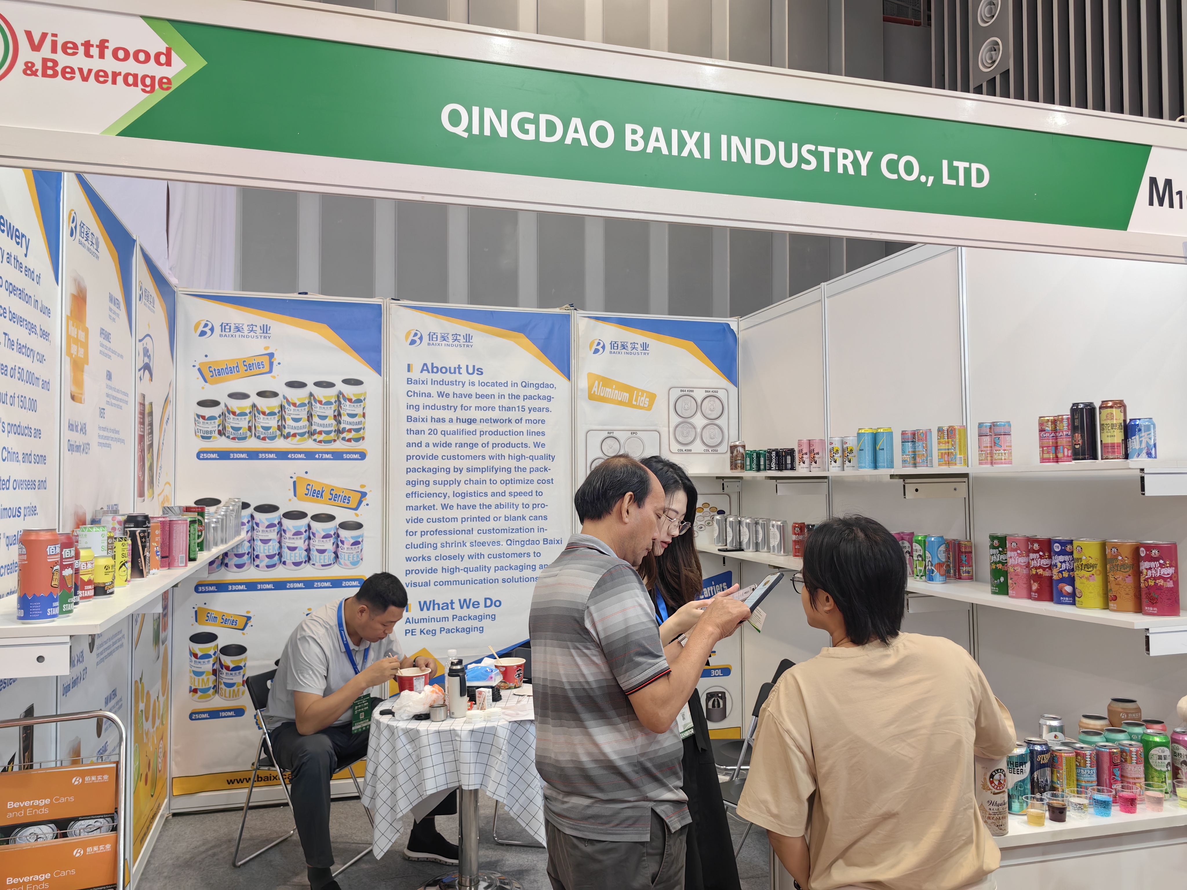 Customer selects samples