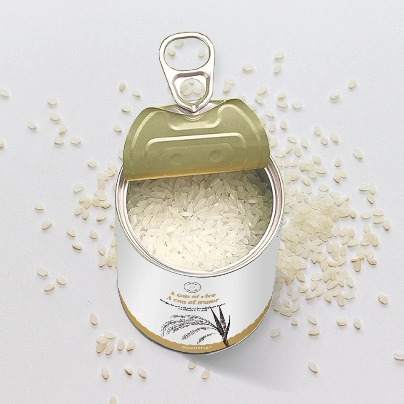 BaiXi Printable 296ml/10 Fl oz Nitrogen Preservation Aluminum Rice Cans With Full Open Lids Wholesale