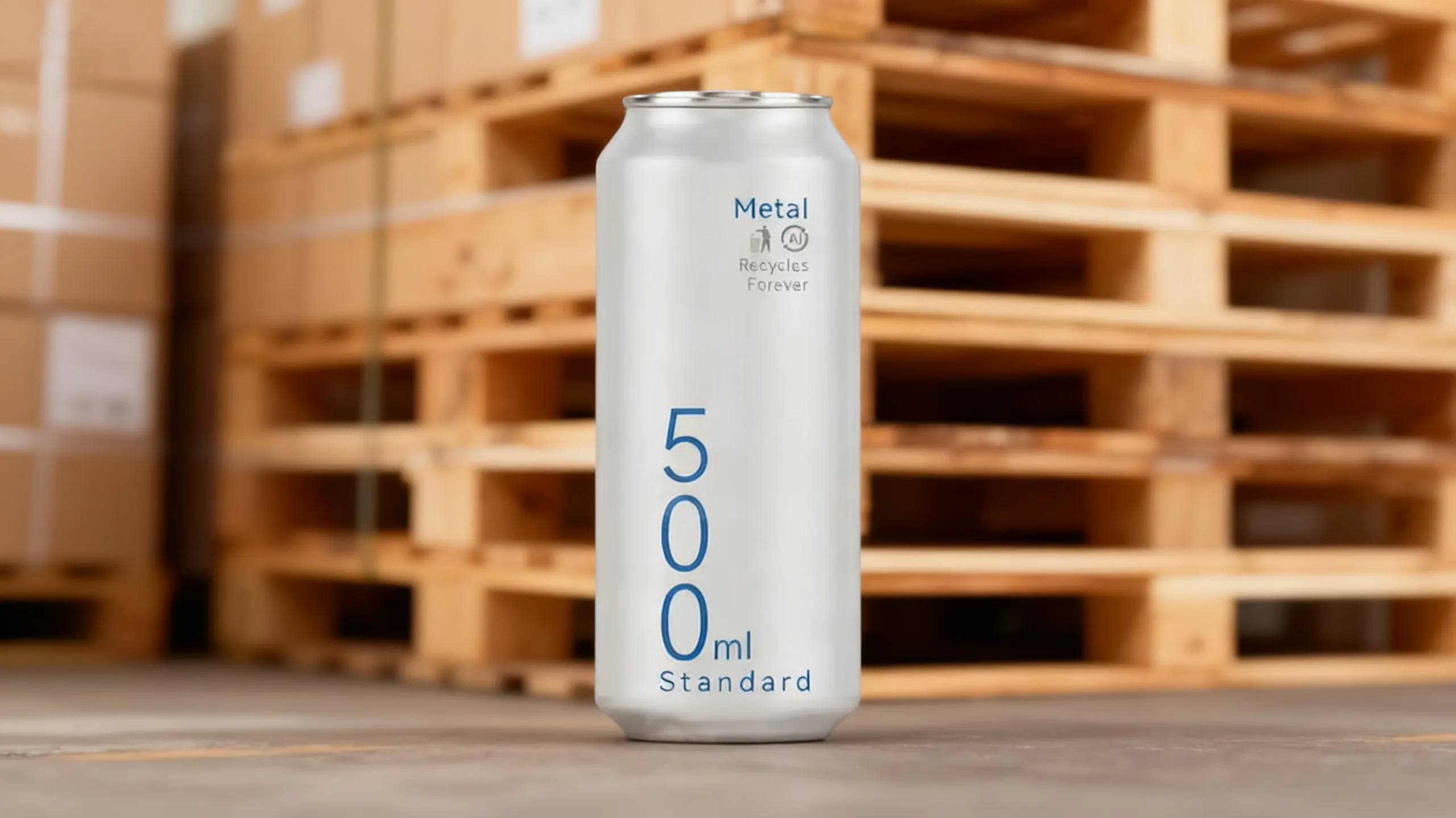 A pallet contains 5446 500ml aluminum cans