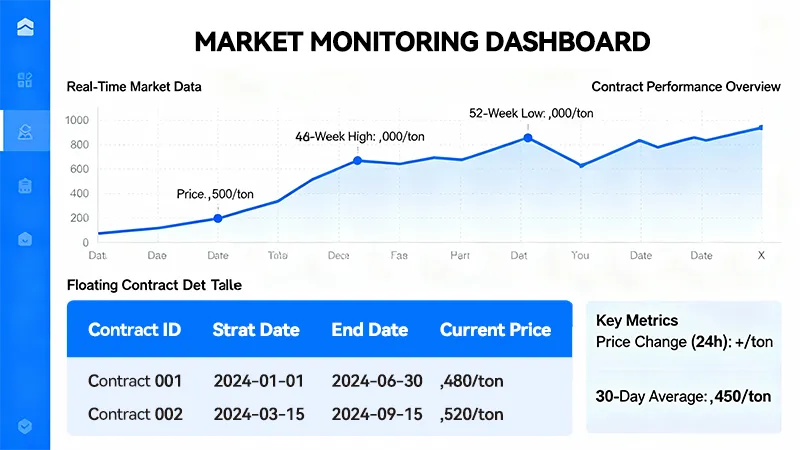 Tracking aluminum prices for floating contract procurement decisions