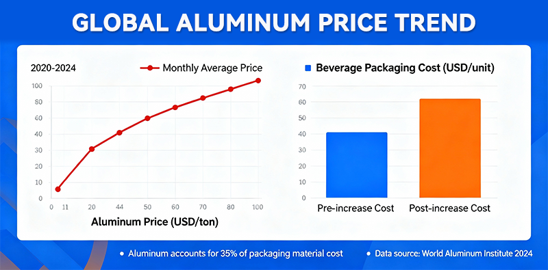 Rising aluminum prices and their impact on beverage packaging costs