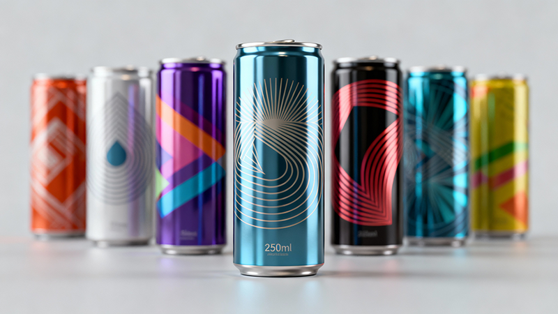 custom printed 250ml slim aluminum cans