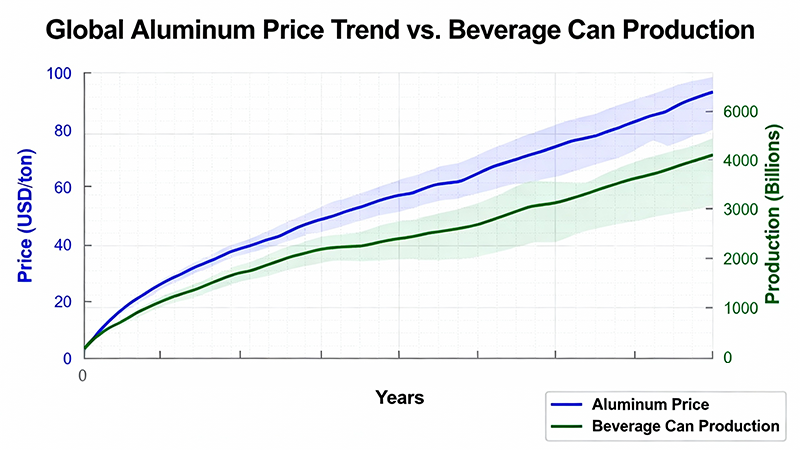 Global aluminum price fluctuations influencing aluminum can manufacturing decisions