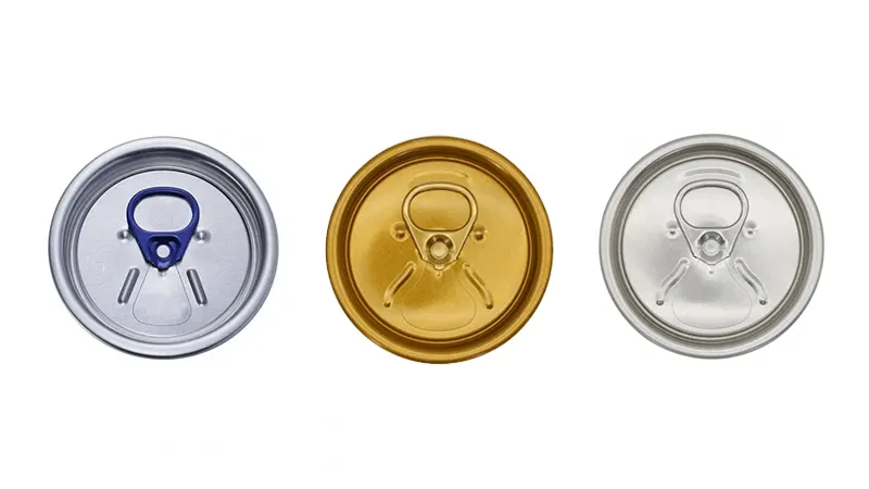 202 RPT aluminum lids for beverage cans
