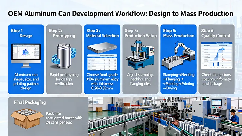 OEM aluminum can development from design to mass production