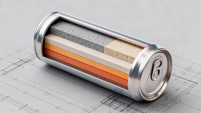 Engineered aluminum can wall structure for high-temperature resistance