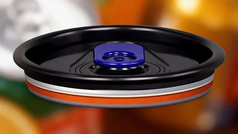 206 aluminum can lid cross-sectional structure