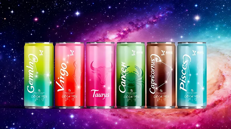 printable 330ml sleek aluminum beverage cans