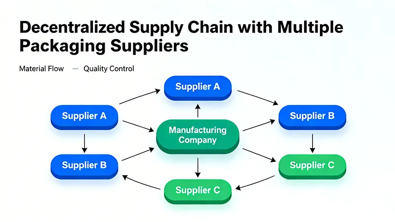 decentralized beverage can supply chain involving multiple suppliers