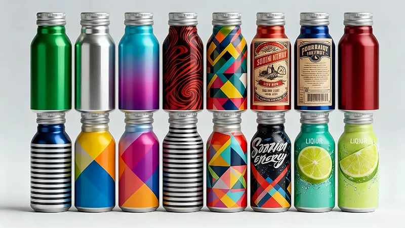 custom printed aluminum bottle