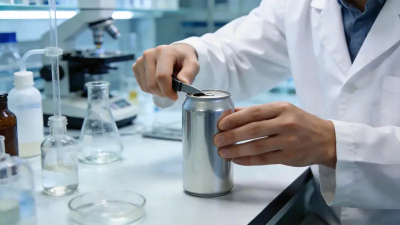 food contact material migration testing aluminum cans