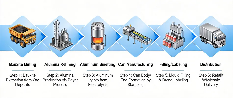 global aluminum can lid supply chain map