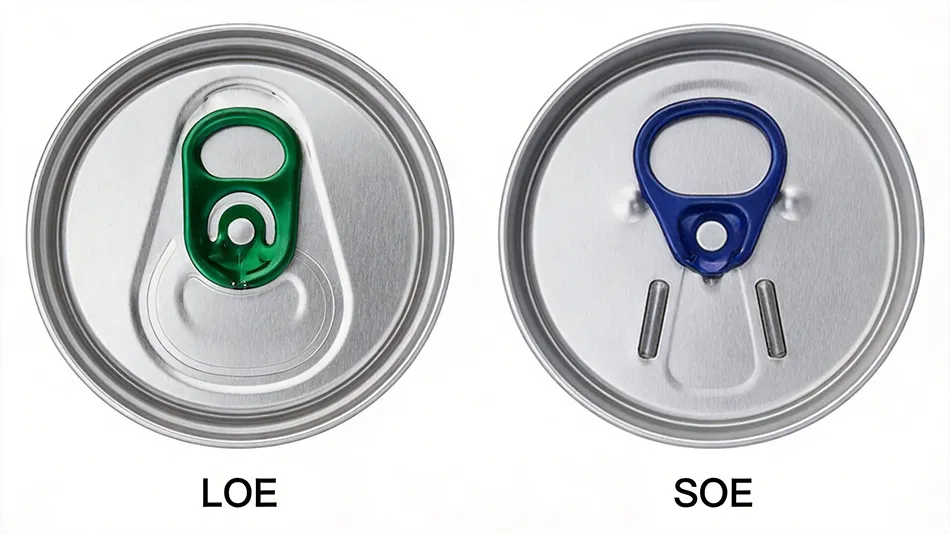 RPT vs SOT aluminum can lid comparison