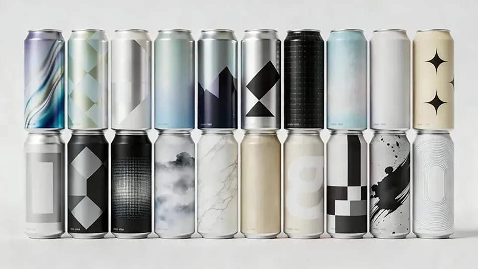 Premium 500ml (16.9oz) aluminum beverage cans with high-fidelity printing