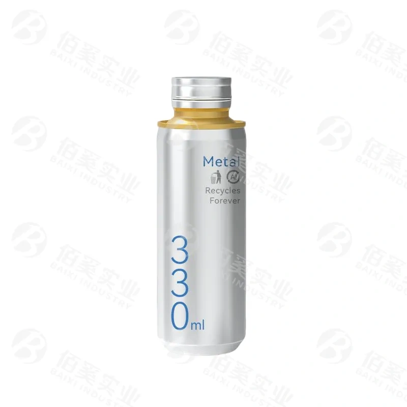 330ml Sleek Aluminum Can with Screw Cap | Resealable Beverage Can OEM