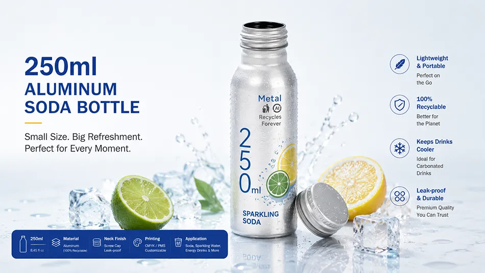 250ml aluminum soda bottle manufacturer