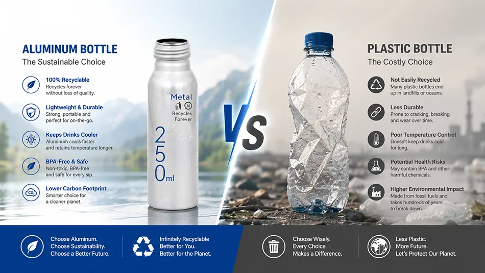 aluminum bottle vs plastic bottle comparison
