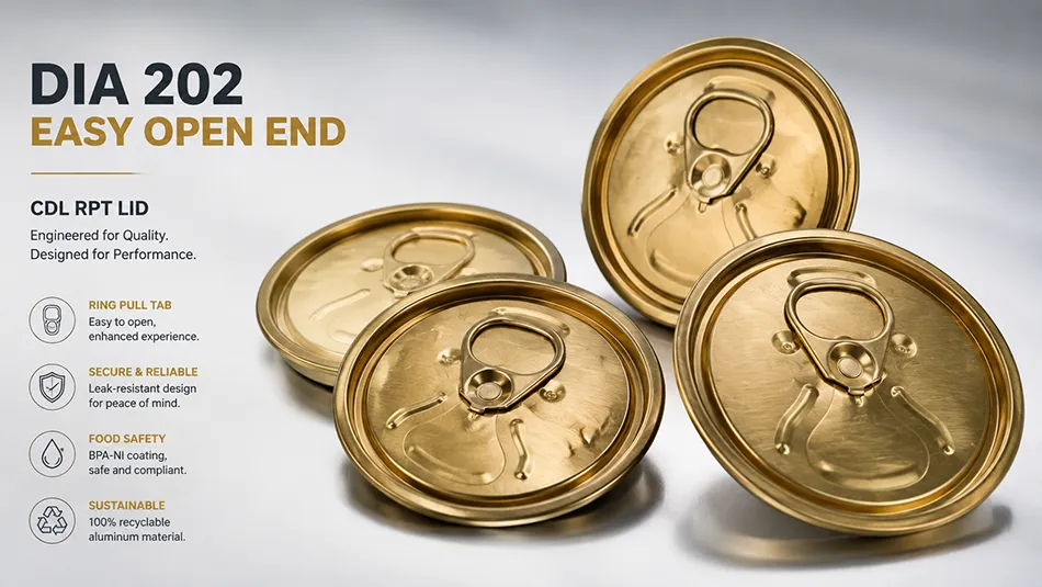 202 CDL RPT easy open end manufacturer