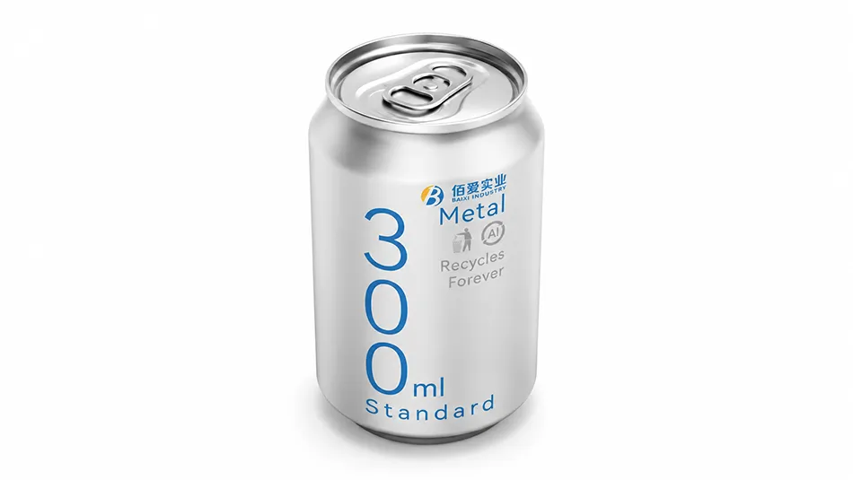 300ml 10oz aluminum beverage can manufacturer with 202 easy open lid