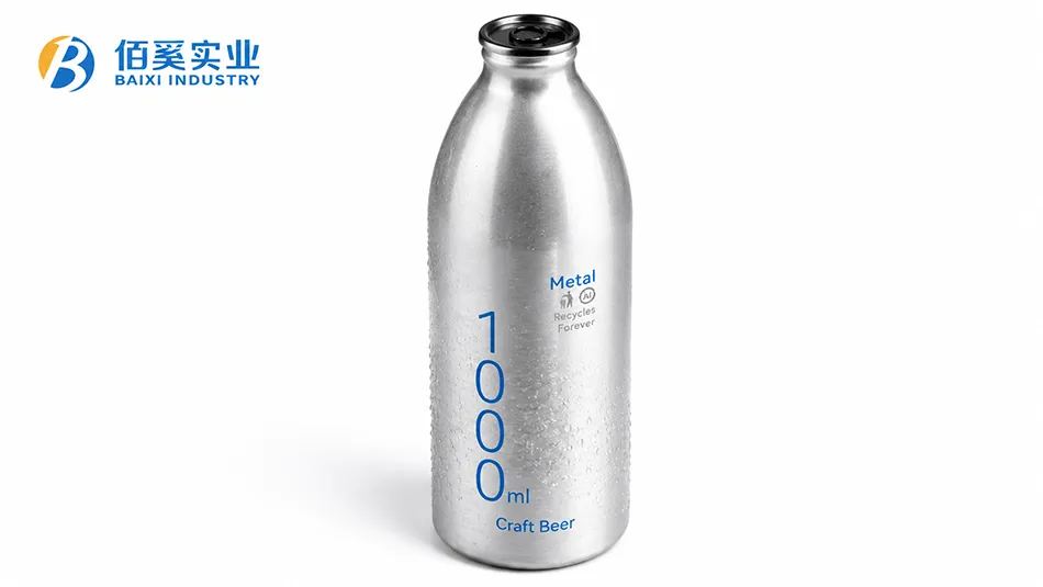 1000ml aluminum beer bottle manufacturer for craft brewery packaging