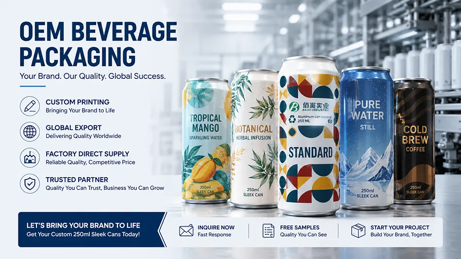 330ml standard aluminum can OEM supplier in China