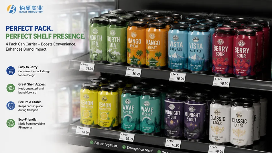 beverage can multipack packaging for retail shelf display