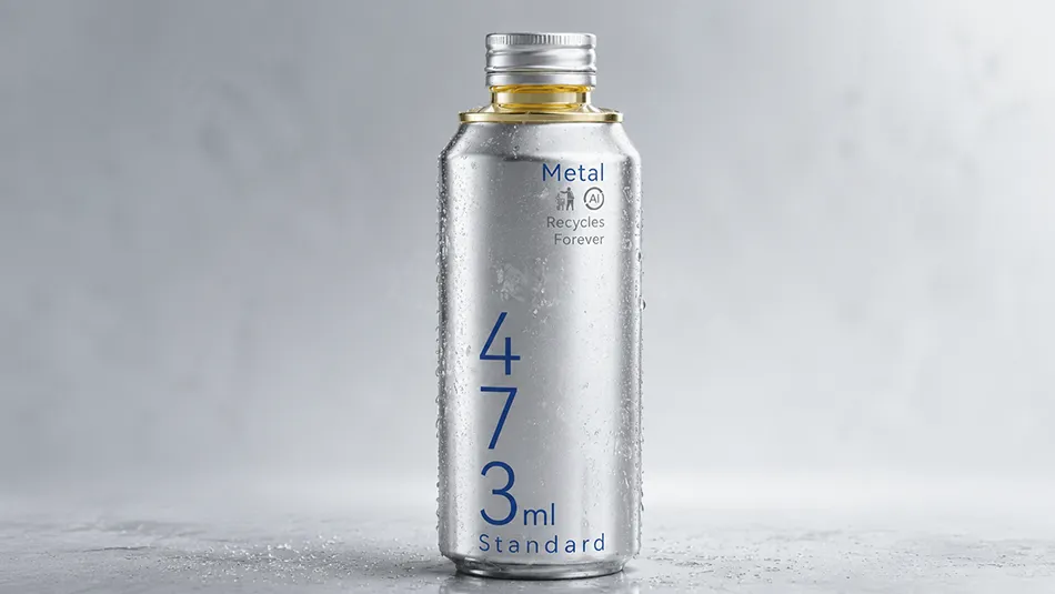 473ml resealable screw cap aluminum can manufacturer innovative beverage packaging