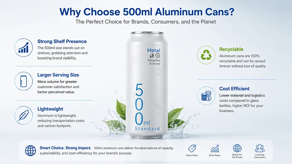 benefits of 500ml aluminum cans for beverage brands