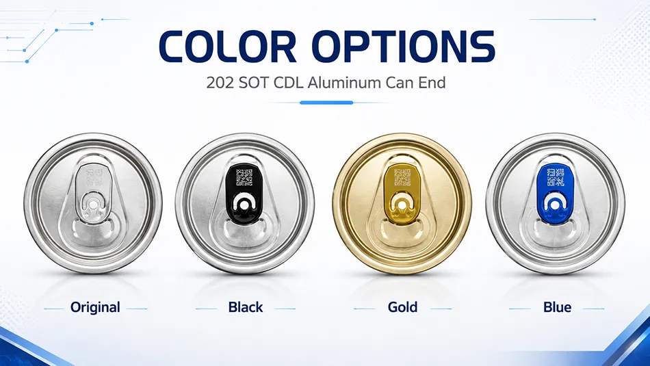 202 SOT CDL can lid color options black gold blue and original