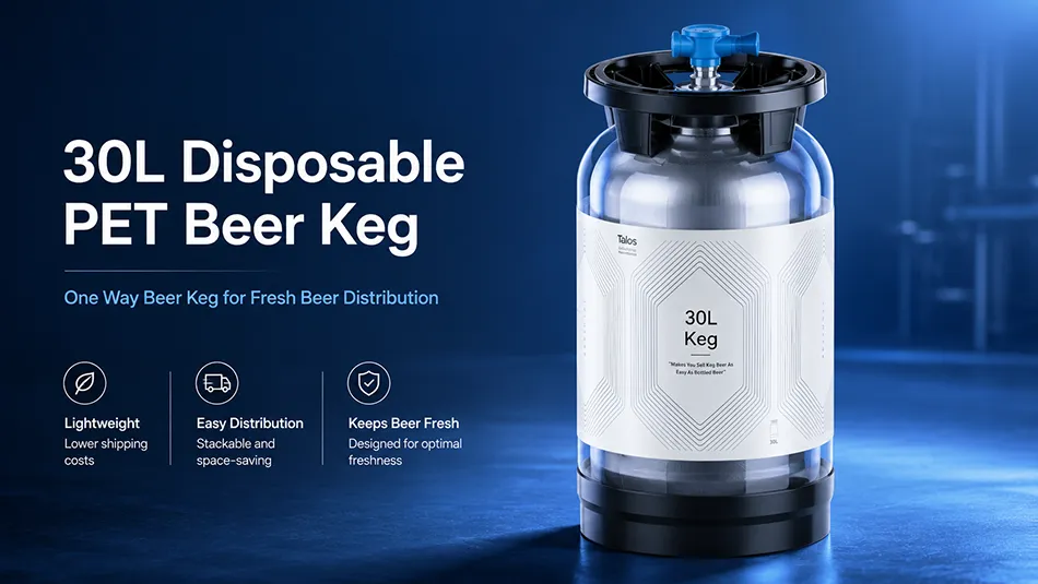 30L disposable PET beer keg manufacturer for breweries