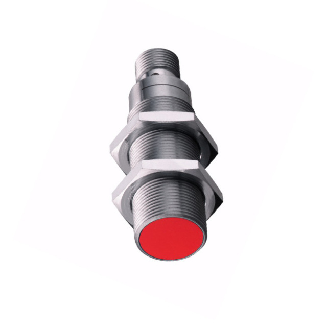 German Leuze inductive proximity switch model IS 218MM/4NO-5E0-S12