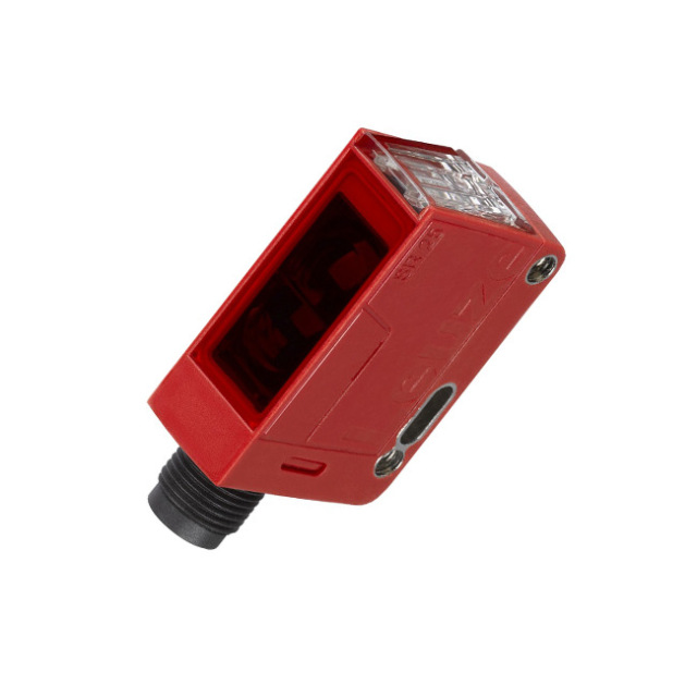 German Leuze mirror reflective photoelectric sensor model PRK25C/2N-M12