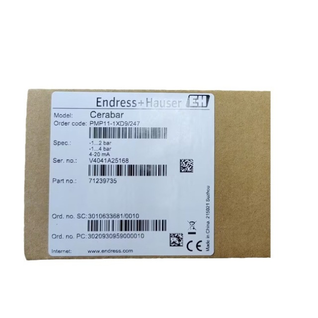 Transmisor de presión Swiss E+H modelo Cerabar PMP11-1XD9/247