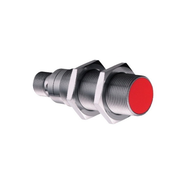 German Leuze inductive proximity switch model IS 218MM/4NO-5E0-S12