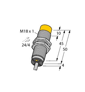 Turck Inductive Sensors Ni8-M18-AD4X