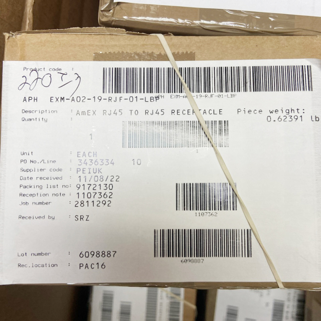 安费诺 EXM-A02-19-RJF-01-LBP 现货
