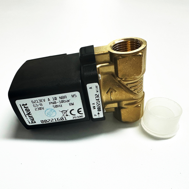 德国 Burkert 电磁阀 221601, 2 口（S）, NC, 230 V AC, 3/8 英寸 221601