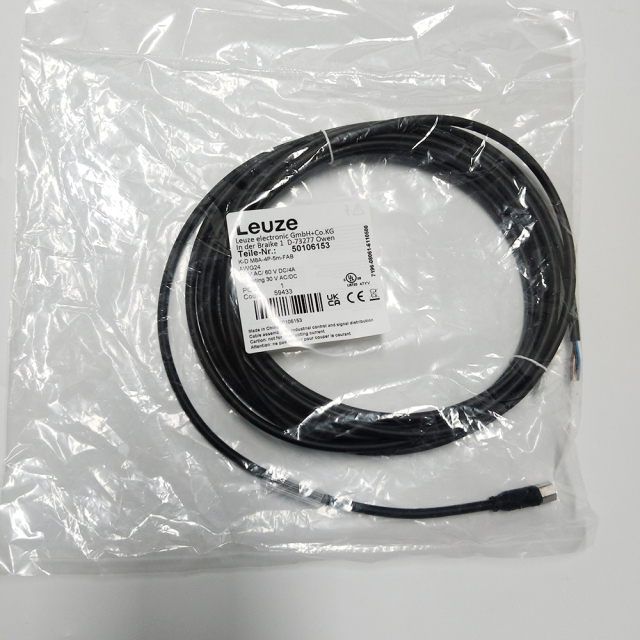 Cáp kết nối Leuze của Đức K-D M8A-4P-5m-FAB