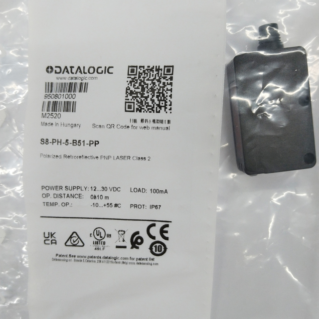 Фотоэлектрический датчик Datalogic S8-PH-5-B51-PP