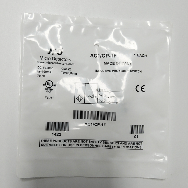 Цилиндрический фотоэлектрический датчик серии AC1/CP-1F для сбора данных.