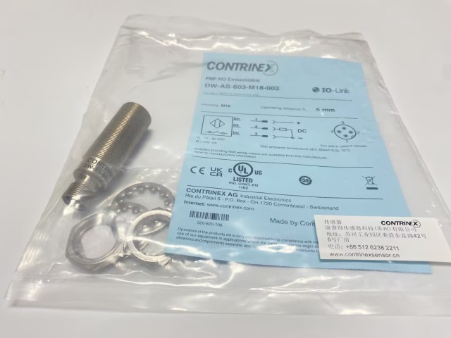In Stock Contrinex Inductive Proximity Switch DW-AS-603-M18-002